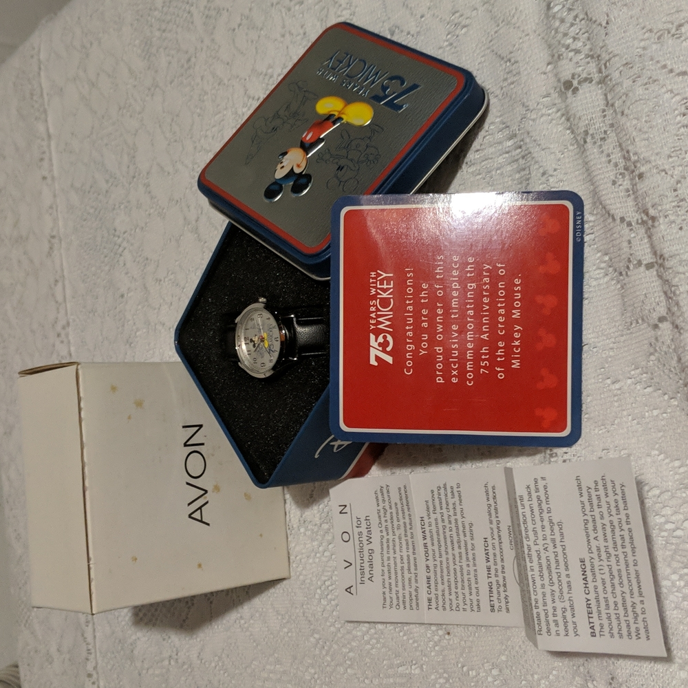 75 years w/Mickey Watch NWOT